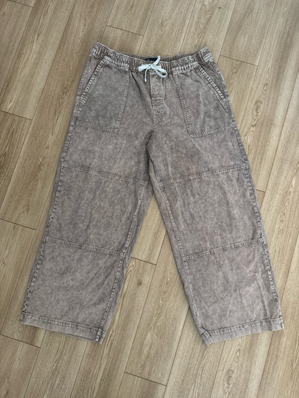 GAP Women’s Wide Leg Light Brown Denim Wash Pants
